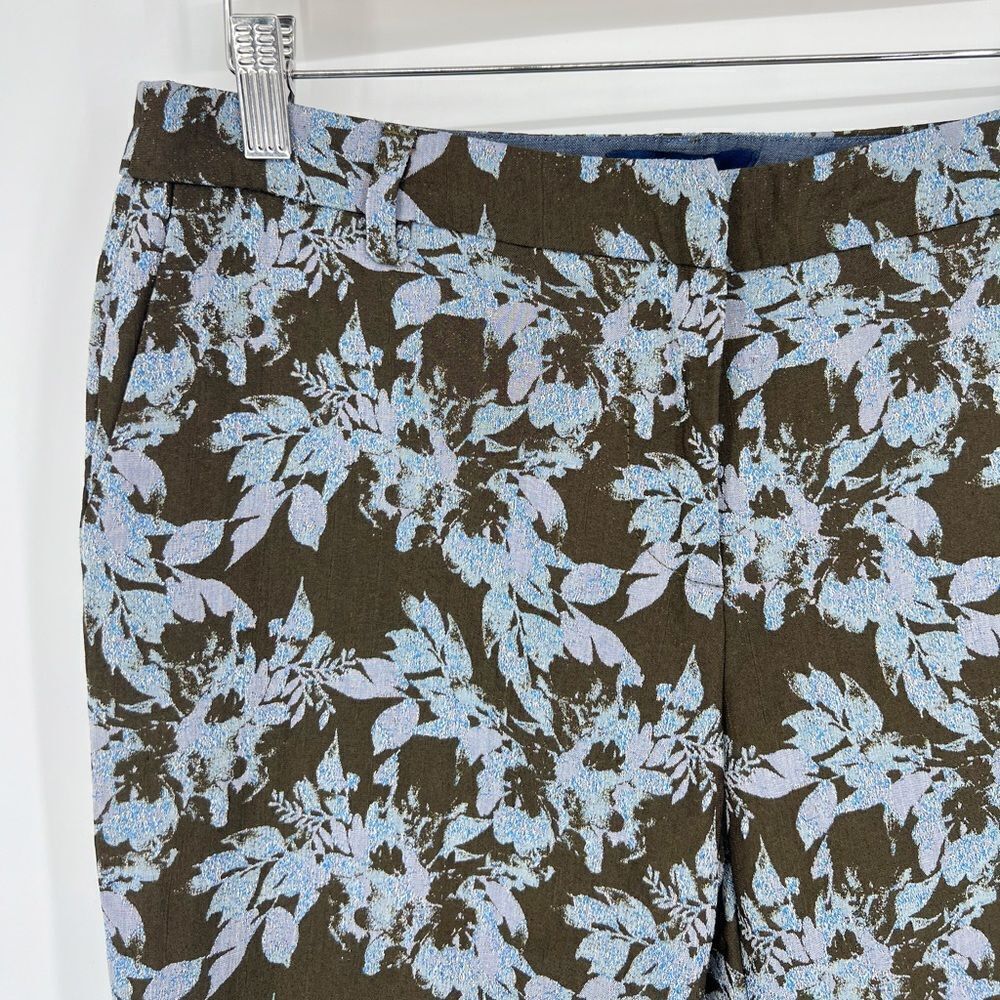 NWT le’s‎ Floral Metallic Trousers Giglio IT 44 (USM/8) - Picture 3 of 9